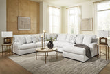 Misty-Lakes Chalk 5-Piece Sectional with RAF Chaise by Ashley at Eve Furniture