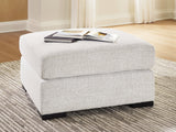 Misty-Lakes Chalk Oversized Accent Ottoman by Ashley at Eve Furniture