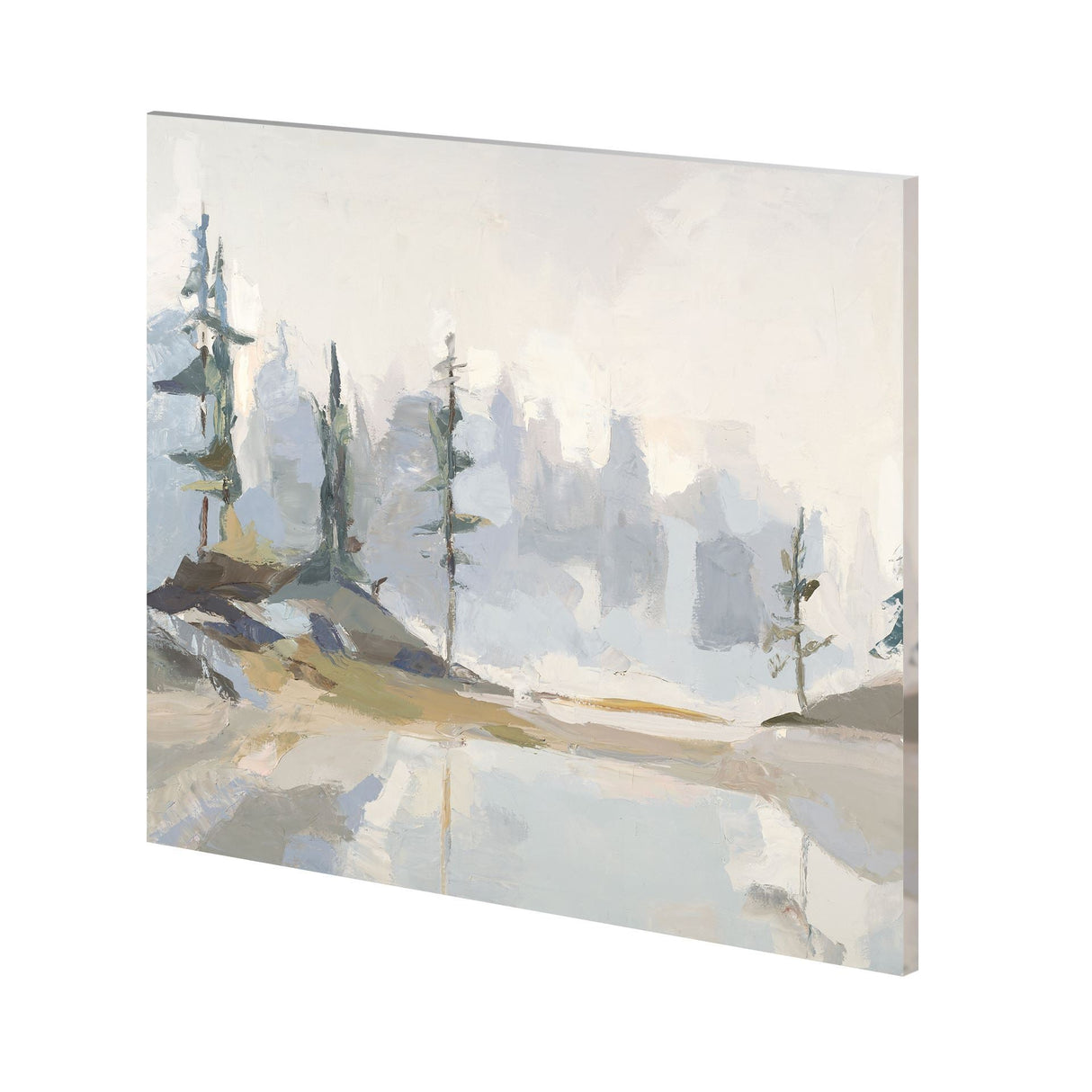 Misty Moraine by Julie Devine a Hand Embellished Textured Canvas by Mercana at Eve Furniture