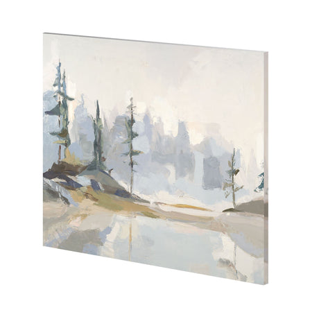 Misty Moraine by Julie Devine a Hand Embellished Textured Canvas by Mercana at Eve Furniture