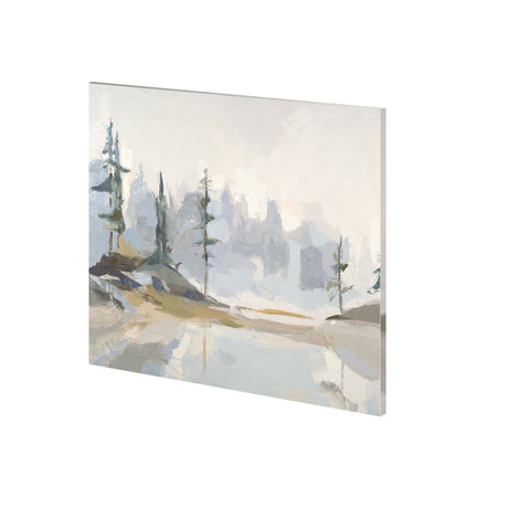 Misty Moraine by Julie Devine a Hand Embellished Textured Canvas by Mercana at Eve Furniture