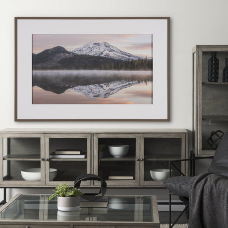 Misty Morn by Gary Blatter a Framed Photo Art Print Matted under Glass by Mercana at Eve Furniture