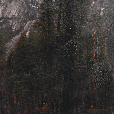 Misty Mountain by Gary Blatter Hand-Embellished Textured Framed Canvas Art Print by Mercana at Eve Furniture
