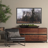 Misty Mountain by Gary Blatter Hand-Embellished Textured Framed Canvas Art Print by Mercana at Eve Furniture