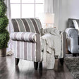 Misty Pattern Stripe Chair by Furniture of America at Eve Furniture