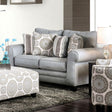 Misty Blue Gray Loveseat by Furniture of America at Eve Furniture