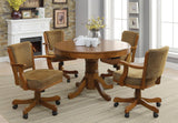 Mitchell 5-Piece Game Table Set Amber/Brown