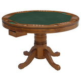 Mitchell 5-Piece Game Table Set Amber/Brown