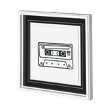 Mix Tape by Lawyer a Hand Embellished Textured Framed Art Print Matted under Glass by Mercana at Eve Furniture