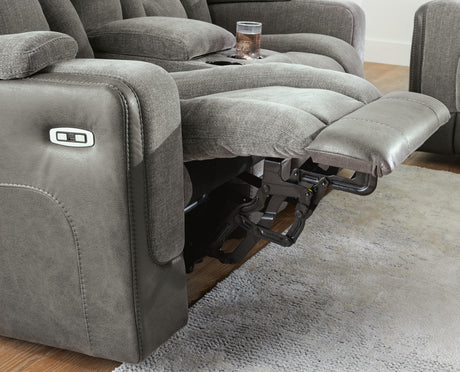 Mixed Motion Shadow Power Reclining Living Room Set by Ashley at Eve Furniture