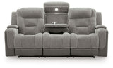 Mixed Motion Shadow Power Reclining Sofa by Ashley at Eve Furniture