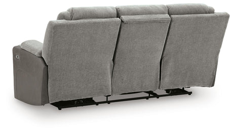 Mixed Motion Shadow Power Reclining Sofa by Ashley at Eve Furniture
