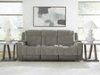 Mixed Motion Shadow Power Reclining Sofa by Ashley at Eve Furniture