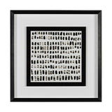 Mixed Signals I by June Erica Vess a Hand Embellished Textured Framed Art Print Matted under Glass by Mercana at Eve Furniture