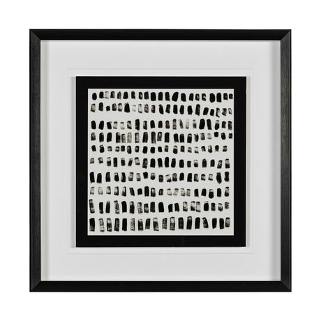 Mixed Signals I by June Erica Vess a Hand Embellished Textured Framed Art Print Matted under Glass by Mercana at Eve Furniture