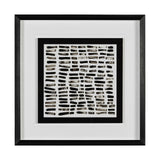 Mixed Signals III by June Erica Vess a Hand Embellished Textured Framed Art Print Matted under Glass by Mercana at Eve Furniture