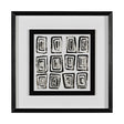 Mixed Signals IV by June Erica Vess a Hand Embellished Textured Framed Art Print Matted under Glass by Mercana at Eve Furniture