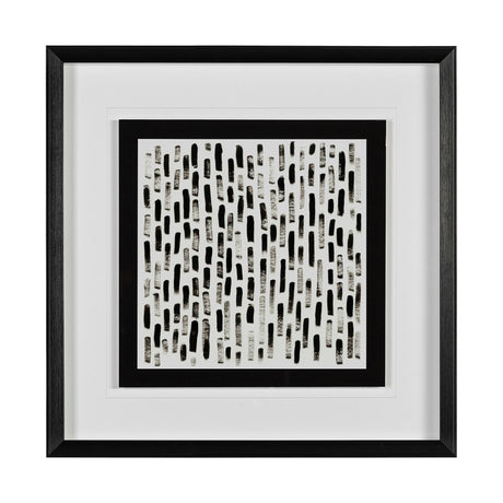 Mixed Signals IX by June Erica Vess a Hand Embellished Textured Framed Art Print Matted under Glass by Mercana at Eve Furniture