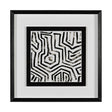 Mixed Signals V by June Erica Vess a Hand Embellished Textured Framed Art Print Matted under Glass by Mercana at Eve Furniture