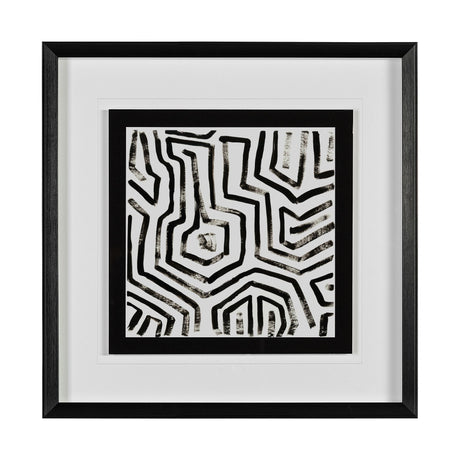 Mixed Signals V by June Erica Vess a Hand Embellished Textured Framed Art Print Matted under Glass by Mercana at Eve Furniture