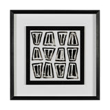 Mixed Signals VI by June Erica Vess a Hand Embellished Textured Framed Art Print Matted under Glass by Mercana at Eve Furniture
