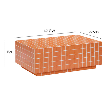 Mixie Tile Indoor / Outdoor Coffee Table by TOV Furniture at Eve Furniture
