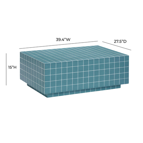 Mixie Tile Indoor / Outdoor Coffee Table by TOV Furniture at Eve Furniture