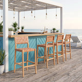 Mizuya Brown Barstool by Zuomod at Eve Furniture