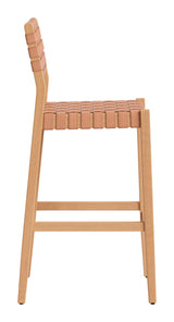 Mizuya Brown Barstool by Zuomod at Eve Furniture