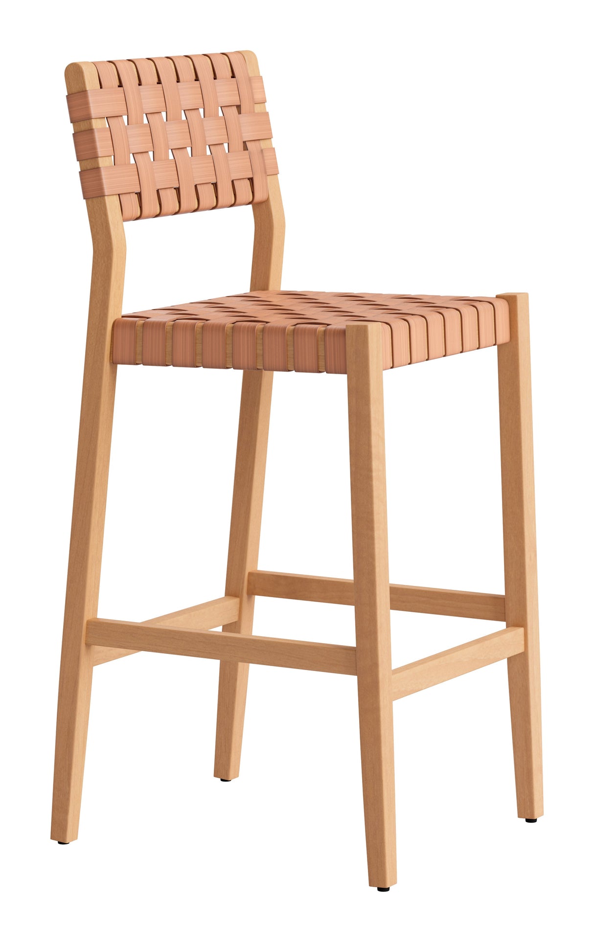 Mizuya Brown Barstool by Zuomod at Eve Furniture