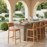 Mizuya Brown Barstool by Zuomod at Eve Furniture