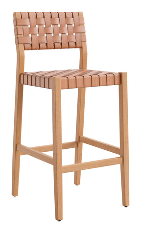 Mizuya Brown Barstool by Zuomod at Eve Furniture