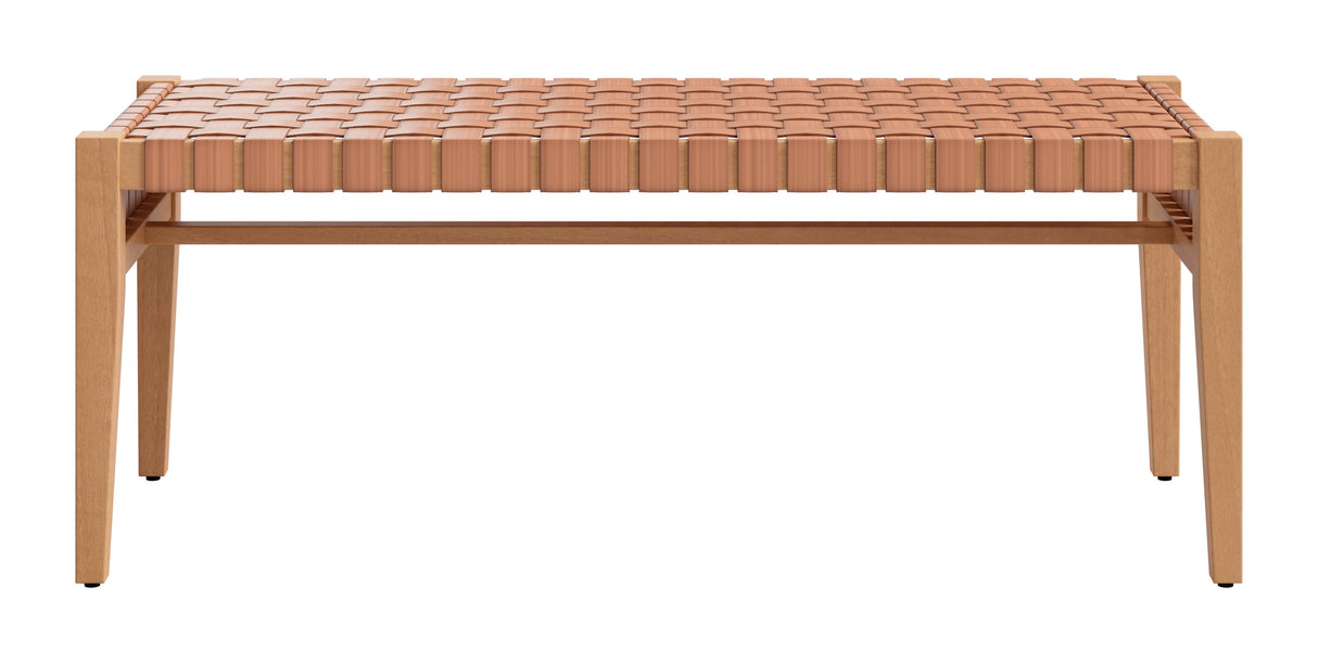 Mizuya Brown Outdoor Bench by Zuomod at Eve Furniture