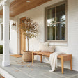 Mizuya Brown Outdoor Bench by Zuomod at Eve Furniture