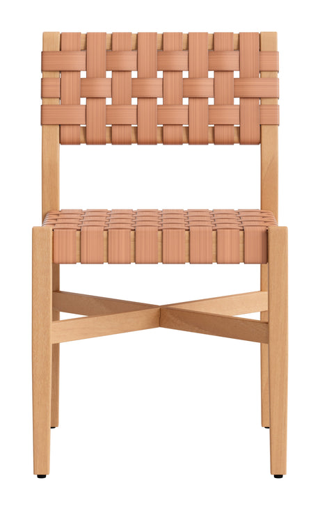 Mizuya Brown Outdoor Dining Chair by Zuomod at Eve Furniture