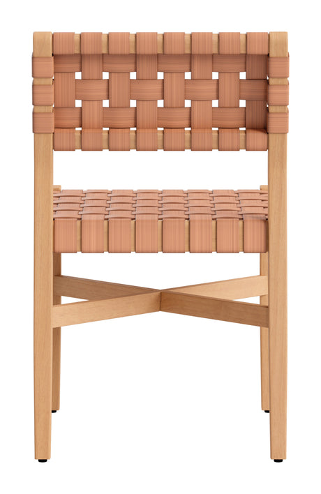 Mizuya Brown Outdoor Dining Chair by Zuomod at Eve Furniture