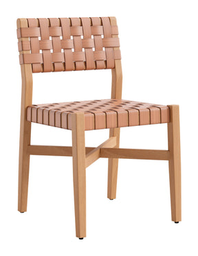 Mizuya Brown Outdoor Dining Chair by Zuomod at Eve Furniture