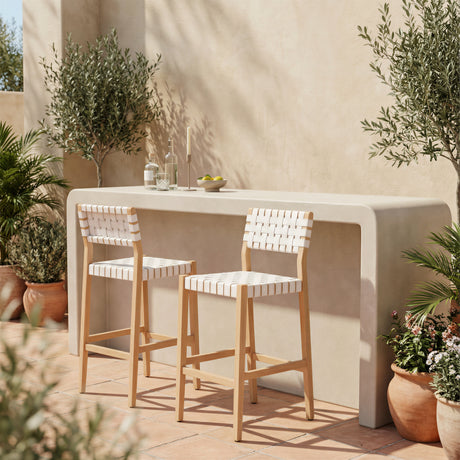 Mizuya White Barstool by Zuomod at Eve Furniture
