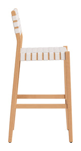 Mizuya White Barstool by Zuomod at Eve Furniture