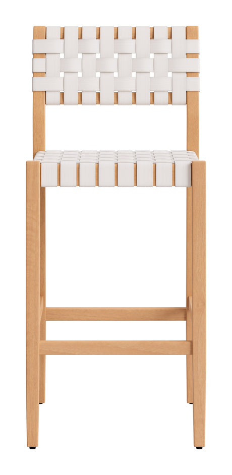 Mizuya White Barstool by Zuomod at Eve Furniture