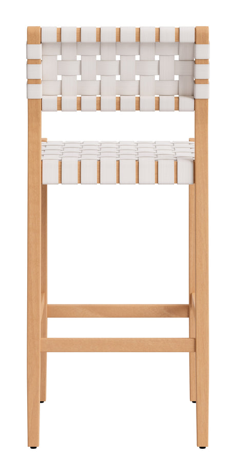 Mizuya White Barstool by Zuomod at Eve Furniture