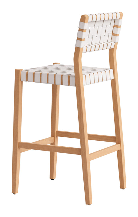 Mizuya White Barstool by Zuomod at Eve Furniture
