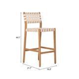 Mizuya White Barstool by Zuomod at Eve Furniture