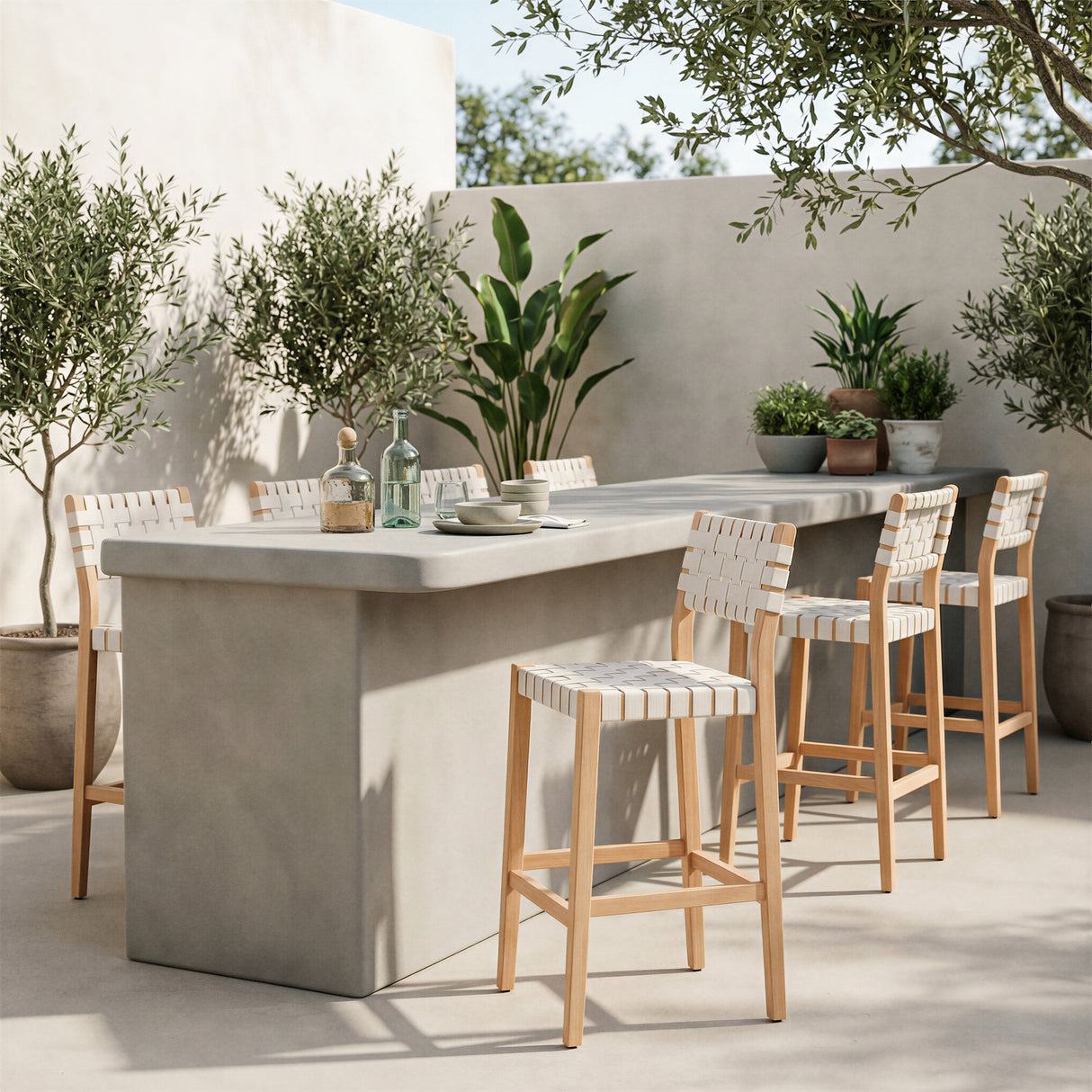 Mizuya White Barstool by Zuomod at Eve Furniture