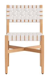 Mizuya White Outdoor Dining Chair by Zuomod at Eve Furniture