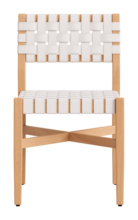 Mizuya White Outdoor Dining Chair by Zuomod at Eve Furniture