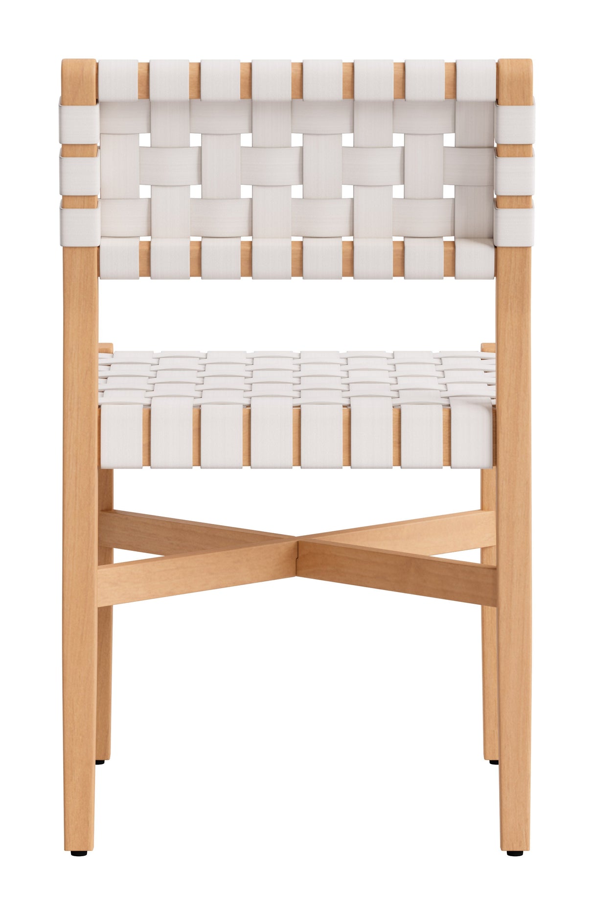 Mizuya White Outdoor Dining Chair by Zuomod at Eve Furniture