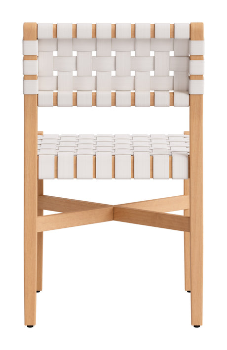Mizuya White Outdoor Dining Chair by Zuomod at Eve Furniture