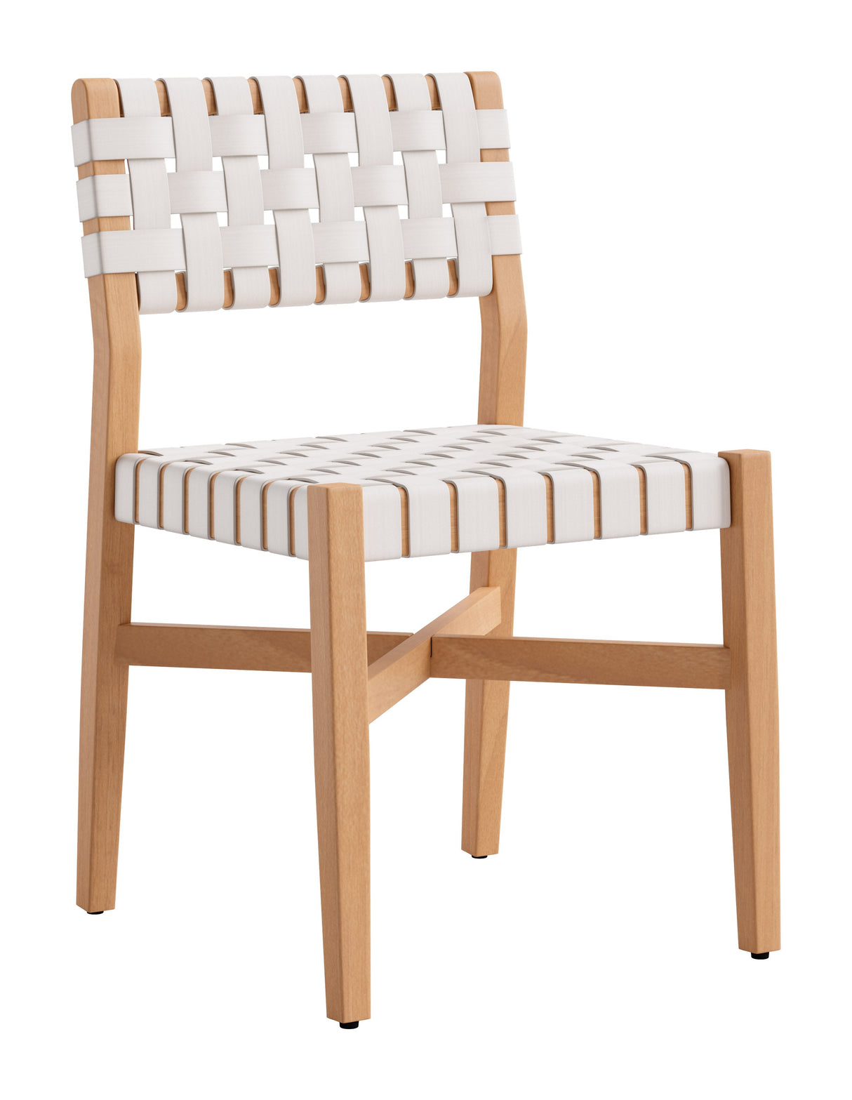 Mizuya White Outdoor Dining Chair by Zuomod at Eve Furniture