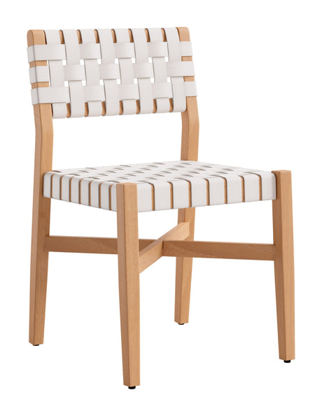 Mizuya White Outdoor Dining Chair by Zuomod at Eve Furniture